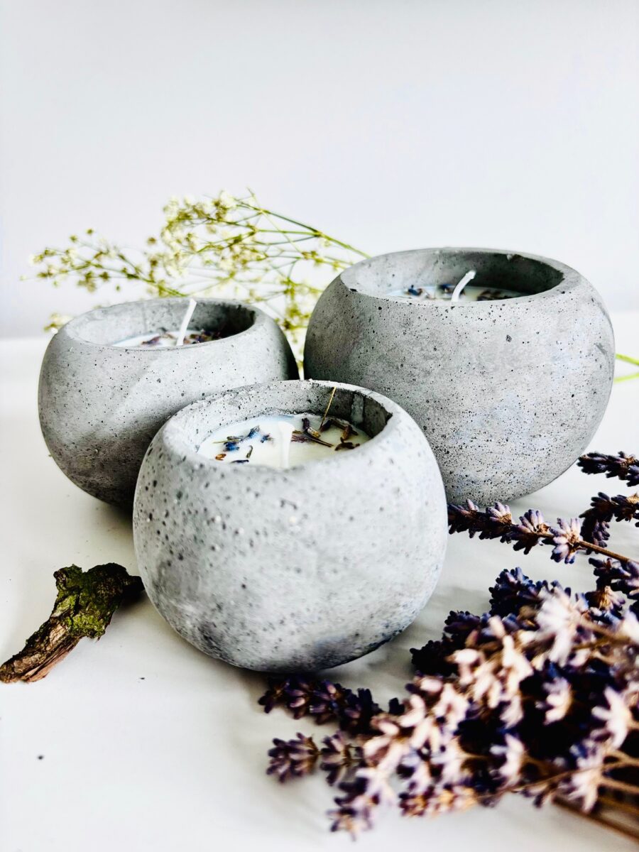 Komplet trzech świec Lato w Prowansji